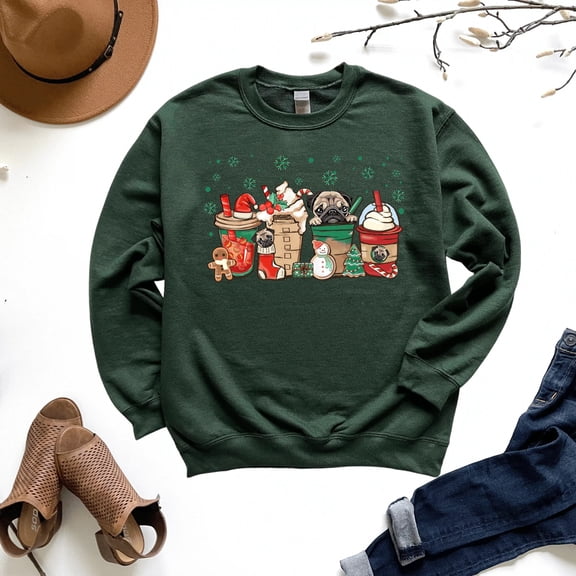 Pug Christmas Sweatshirt