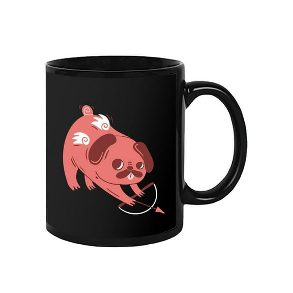 Pug Cupid Mug - Smartprints Designs,
