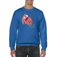 thumbnail image 1 of Pug Cupid Sweatshirt Men -Smartprints Designs, Male 4X-Large, 1 of 4