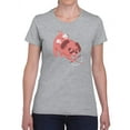 thumbnail image 1 of Pug Cupid T-Shirt Women -Smartprints Designs, Female 4X-Large, 1 of 4