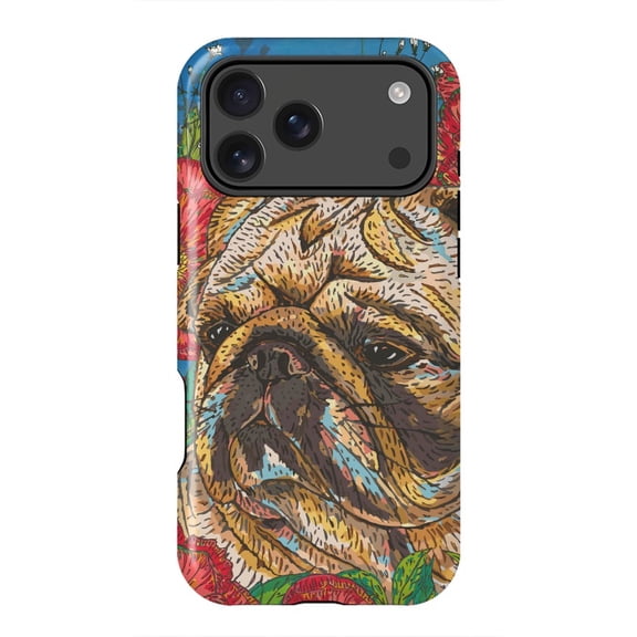 Pug Cute Funny Dog Lover Cartoon Case with iPhone 17 to 11 Pro Max