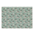 thumbnail image 1 of Pug Cutting Board, Dogs Various States Sitting Standing Stretching Cartoon Style Pet Drawing, Decorative Tempered Glass Cutting and Serving Board, Large Size, Turquoise, by Ambesonne, 1 of 1
