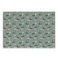 thumbnail image 1 of Pug Cutting Board, Dogs Various States Sitting Standing Stretching Cartoon Style Pet Drawing, Decorative Tempered Glass Cutting and Serving Board, Small Size, Turquoise, by Ambesonne, 1 of 1
