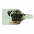 thumbnail image 1 of Pug Cutting Board, Photograph of a Pug Pure Bred Puppy with a Loose Collar Dog Pets Animal, Decorative Tempered Glass Cutting and Serving Board, Wine Bottle Shape, Pale Brown Black, by Ambesonne, 1 of 1