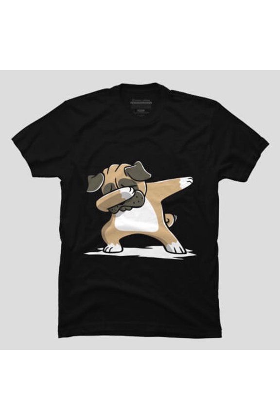 Pug Dabbing Dog Dab Dance Move Funny, K12719 Unisex T-Shirt – Extended Sizes Up to 5XL