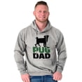 thumbnail image 1 of Pug Dad Cute Doggie Family Pet Owner Hoodie Hooded Sweatshirt Men Brisco Brands S, 1 of 5