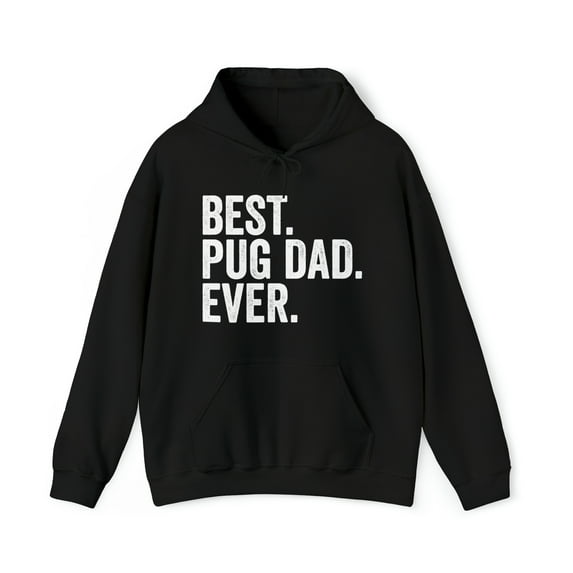 Pug Dad Hoodie, Gifts, Hooded Sweatshirt