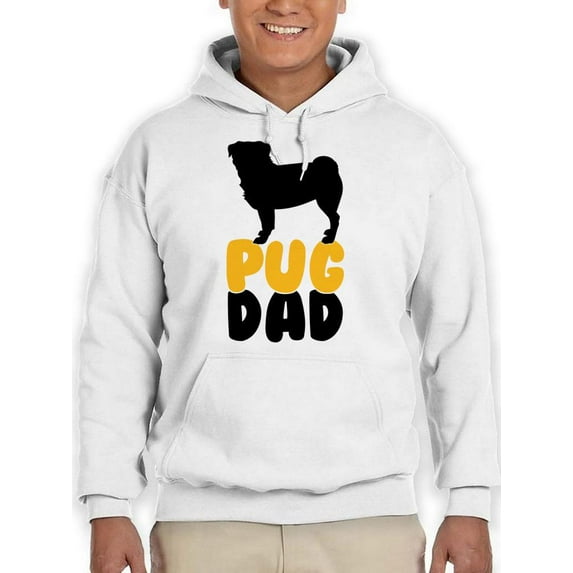 Pug Dad Hoodie Men -SPIdeals Designs, Male XX-Large