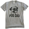 thumbnail image 1 of Pug Dad T-shirt, Unisex Men's Shirt, Pug Owner, Best Dog Dad Gift, Dark Heather Gray, Medium, 1 of 6
