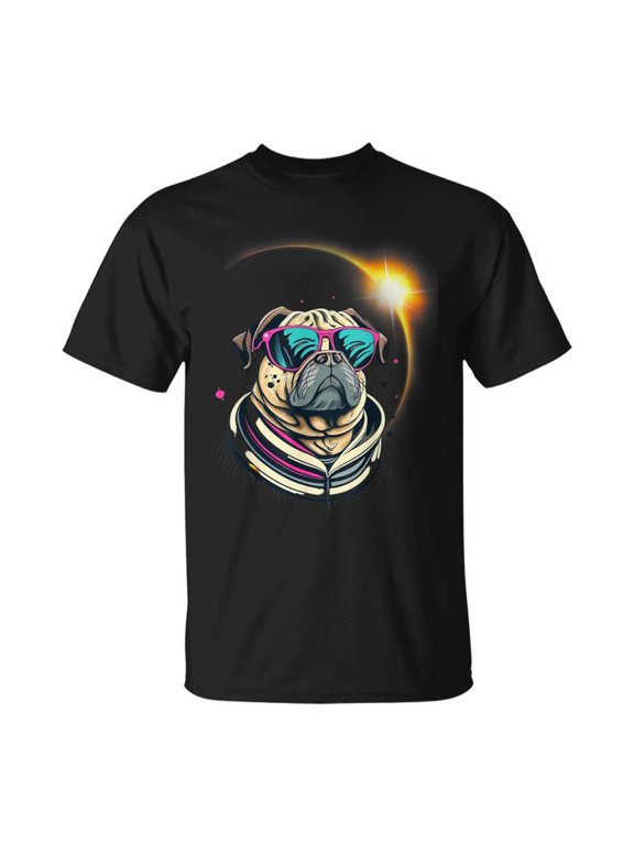 Pug Dog America 2024 Solar Eclipse Totality Accessories TShirt