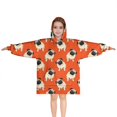 thumbnail image 1 of Pug Dog Blanket Hoodies for Kids 6-13YR Oversize Wearable Blanket Hoodies for Boys Girls Teens, 1 of 7