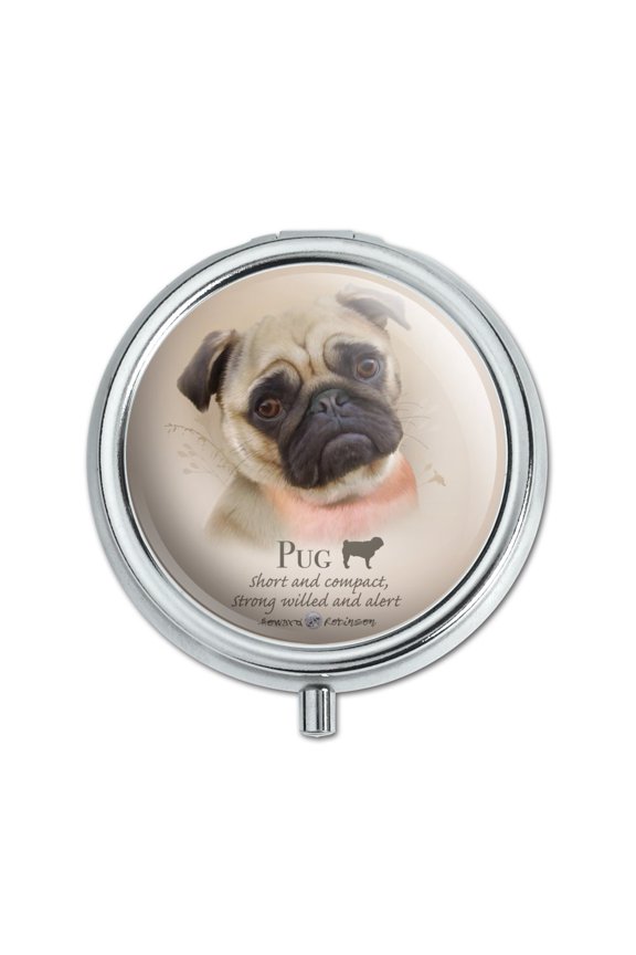 Pug Dog Breed Pill Case Trinket Gift Box