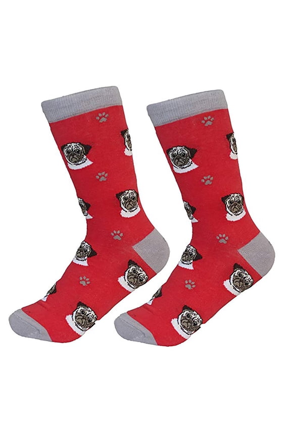 Pug Dog Breed Socks Unisex Sock Daddy by E&S Pets