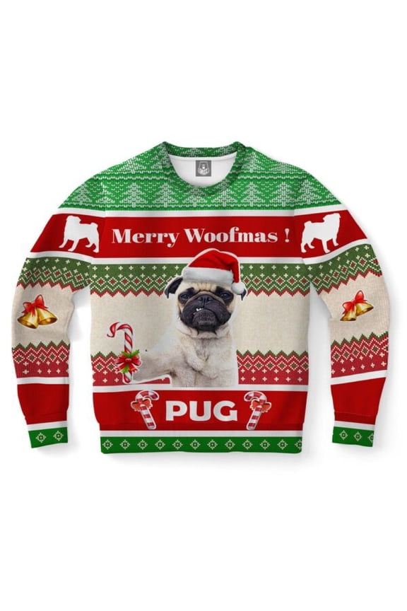 Pug Dog Christmas Sweater, Christmas Sweater, Christmas Sweater, Funny Xmas Sweaters