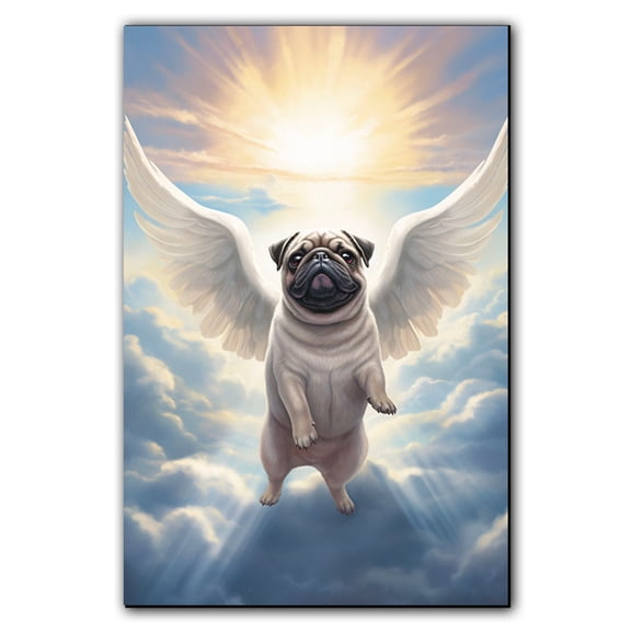 Pug Dog Memorial Gifts for Loss of Dog, Pet Memorial Gifts, Sympathy Gifts for Loss of Dog, Pet Remembrance Gift, Dog Picture Frame, Pet Loss Gifts, canvas wall art