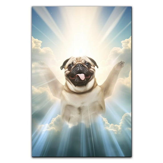 Pug Dog Memorial Gifts for Loss of Dog, Dog Memorial Poster, Dog Memorial Loss Sympathy Passing Away Remembrance Gifts