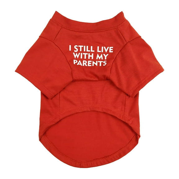 Pet Clothes Pug Round Neck T Shirt Comfortable Cute Teddy Small Dog Cat Apparel for Stylish