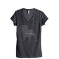 thumbnail image 1 of Pug Dog Word Cloud Women's Fashion Relaxed V-Neck T-Shirt Tee Charcoal Grey Large, 1 of 3