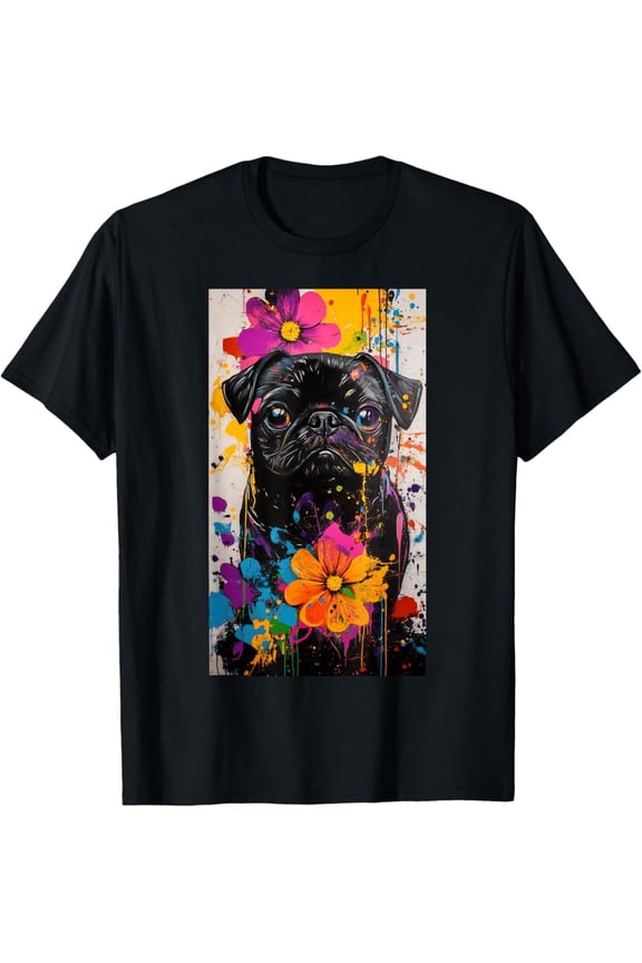 Pug Dog lover Colorful art Pet owner Cute pets T-Shirt, F920 Tshirt All Size S-5XL