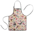 thumbnail image 1 of Pug Dogs with Pioneer Flower Kids Aprons for Girls and Boys,Adjustable Neck Strap Toddler Aprons for Kids Cooking Baking, 1 of 7