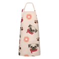 thumbnail image 1 of Pug and Donut Apron-Garden Aprons for Women with Pockets-Cotton Linen Waterproof Kitchen Cooking Gardening Aprons Adjustable for Kitchen,Cooking,BBQ and Salon 33x27 Inch, 1 of 7