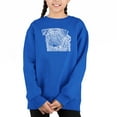 thumbnail image 1 of Pug Face - Girl's Word Art Crewneck Sweatshirt, 1 of 3