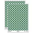 thumbnail image 1 of Pug Face 200+ Round Stickers - Dark Green - Gloss Finish - 0.50" Size, 1 of 3