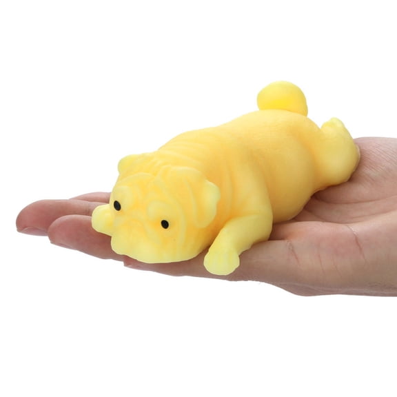 Pug Fidget Toys Pug Puppy Fun Kawaii Stress Reliever Toys Gifts Squeeze Toys,Realistic Squishies Fidget Toys for Decompression Anxiety Relaxation,Filler for Easter baskets