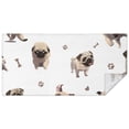 thumbnail image 1 of Pug and Footprint Rectangle Tablecloth 60"x120",Waterproof Polyester Rectangle Table Cloth, Wipeable Spillproof Polyester Tablecloth for Dining, Camping, Indoor and Outdoor, 1 of 6