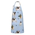 thumbnail image 1 of Pug and Footprints Apron-Garden Aprons for Women with Pockets-Cotton Linen Waterproof Kitchen Cooking Gardening Aprons Adjustable for Kitchen,Cooking,BBQ and Salon 33x27 Inch, 1 of 7