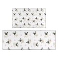 thumbnail image 1 of Pug and Footprints Kitchen Rugs Sets Of 2,Anti Fatigue Kitchen Mat Rugs Non Slip Washable,Decorative Kitchen Floor Mats for Kitchen,Sink,Laundry,17"x30"+17"x47", 1 of 7