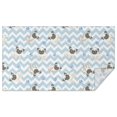 thumbnail image 1 of Pug and Footprints Rectangle Tablecloth 60"x102",Waterproof Polyester Rectangle Table Cloth, Wipeable Spillproof Polyester Tablecloth for Dining, Camping, Indoor and Outdoor, 1 of 6
