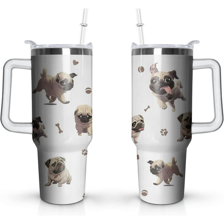 Pug Reusable Coffee Cup Pug Reusable Coffee Cup