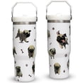 thumbnail image 1 of Pug Gifts For Pug Lovers,Pug Gifts For Women,Dog Owner Gifts 30oz Tumbler With Handle Lid and Straw -Dog Mom Coffee Cup, 1 of 6