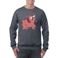thumbnail image 1 of Pug Heart Eyes Sweatshirt Men -Smartprints Designs, Male Medium, 1 of 4