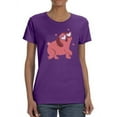 thumbnail image 1 of Pug Heart Eyes T-Shirt Women -Smartprints Designs, Female Medium, 1 of 4