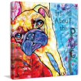 thumbnail image 1 of "Pug II Pop Art" Painting Print on Wrapped Canvas, 1 of 5