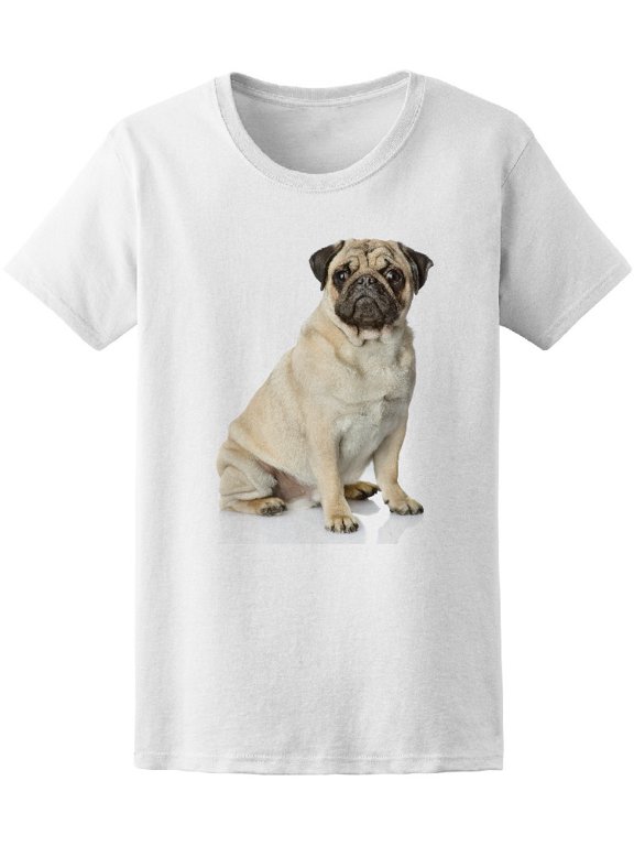 Pug In Front T-Shirt Men -Image by Shutterstock, Male Large