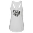 thumbnail image 1 of Pug In Sketch Style Tank Women -Image by Shutterstock, Female x-Small, 1 of 4