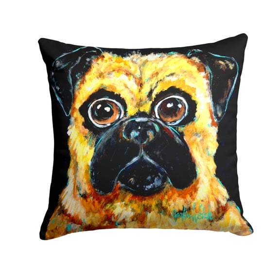 Pug It Out Fabric Decorative Pillow