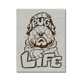 thumbnail image 1 of Pug Life Dog Stencil Template Reusable 8.5 x 11 Inches for Painting on Walls, Wood, Arts and Crafts by Stencilville, 1 of 2