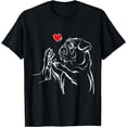 thumbnail image 1 of Pug Love Cute Dog Lover Owner Funny Girls Gift T-Shirt, 1 of 3