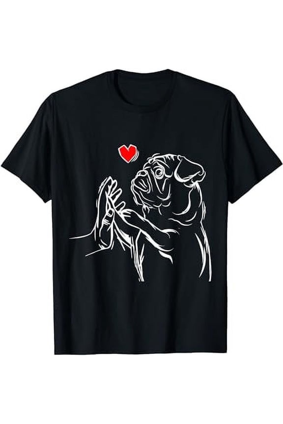 Pug Love Cute Dog Lover Owner Funny Girls Gift T-Shirt