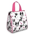 thumbnail image 1 of Pug and Love Heart Insulated Lunch Bag for Women & Adults,Large Portable Soft Cooler Lunch Bag,Thermal Food Storage Tote with Pearl Cotton,8.66L,8.75x5.75x9.5 Inch, 1 of 6