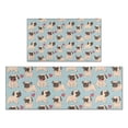 thumbnail image 1 of Pug and Love Heart Kitchen Rugs Sets Of 2,Anti Fatigue Kitchen Mat Rugs Non Slip Washable,Decorative Kitchen Floor Mats for Kitchen,Sink,Laundry,17"x30"+17"x47", 1 of 7