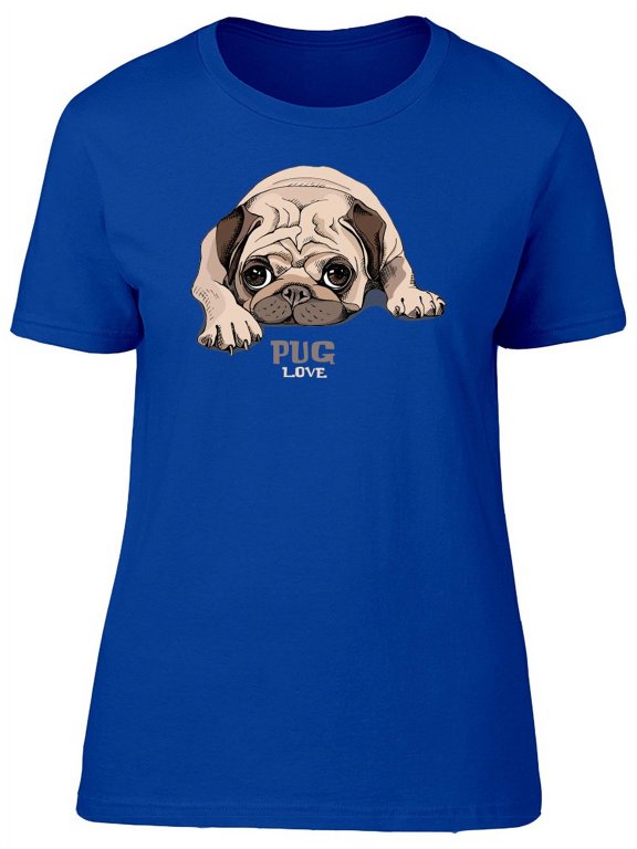 Pug Love / Sleepy Pug T-Shirt Women -Image by Shutterstock, Female Small