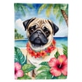 thumbnail image 1 of Pug Luau Garden Flag 11.25 in x 15.5 in, 1 of 5