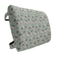 thumbnail image 1 of Pug Lumbar Pillow, Dogs Various States Sitting Standing Stretching Cartoon Style Pet Drawing, Soft Back Cushion for Office Chairs with Adjustable Straps, 14" x 13", Turquoise, by Ambesonne, 1 of 7