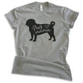 thumbnail image 1 of Pug Mama T-shirt, Unisex Women's Shirt, Pug Owner, Best Dog Mama Gift, Dark Heather Gray, X-Small, 1 of 6