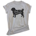 thumbnail image 1 of Pug Mama T-shirt, Unisex Women's Shirt, Pug Owner, Best Dog Mama Gift, Heather Gray, Small, 1 of 6